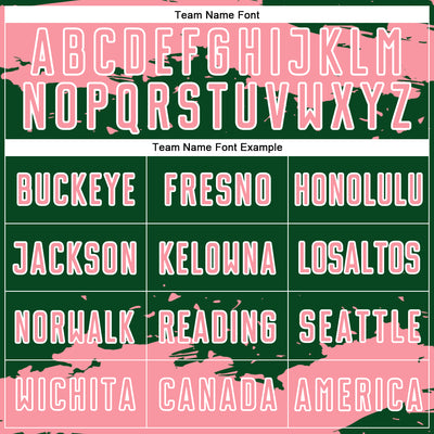 Custom Green Medium Pink-White Abstract Fragment Art Sublimation Soccer Uniform Jersey