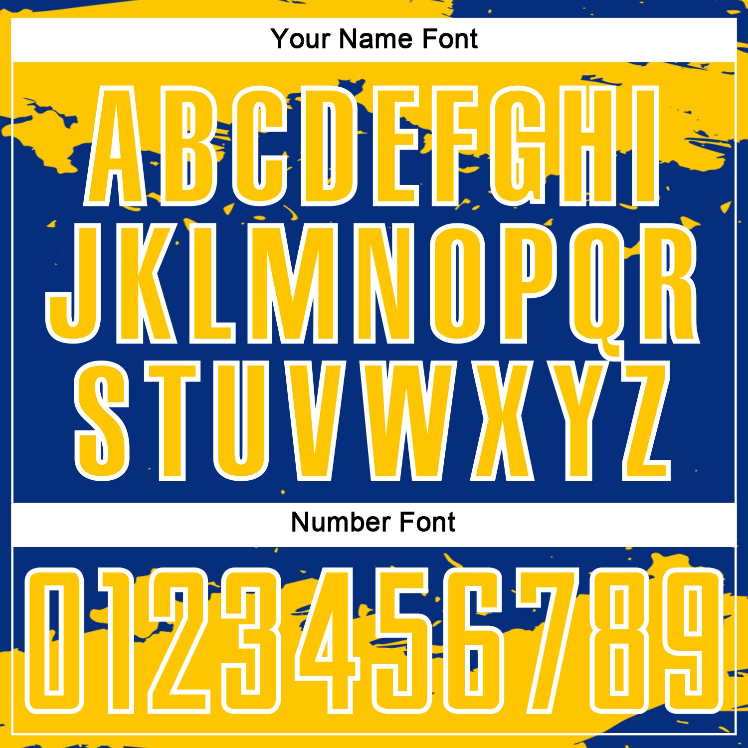 Custom Royal Yellow-White Abstract Fragment Art Sublimation Soccer Uniform Jersey