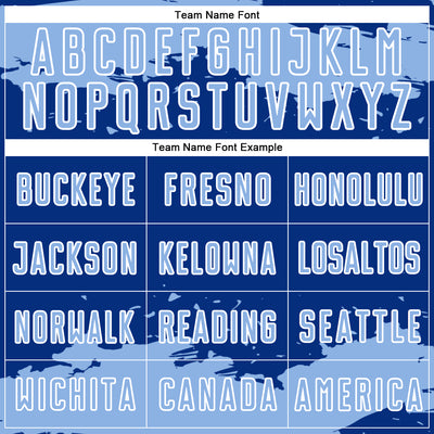 Custom Royal Light Blue-White Abstract Fragment Art Sublimation Soccer Uniform Jersey