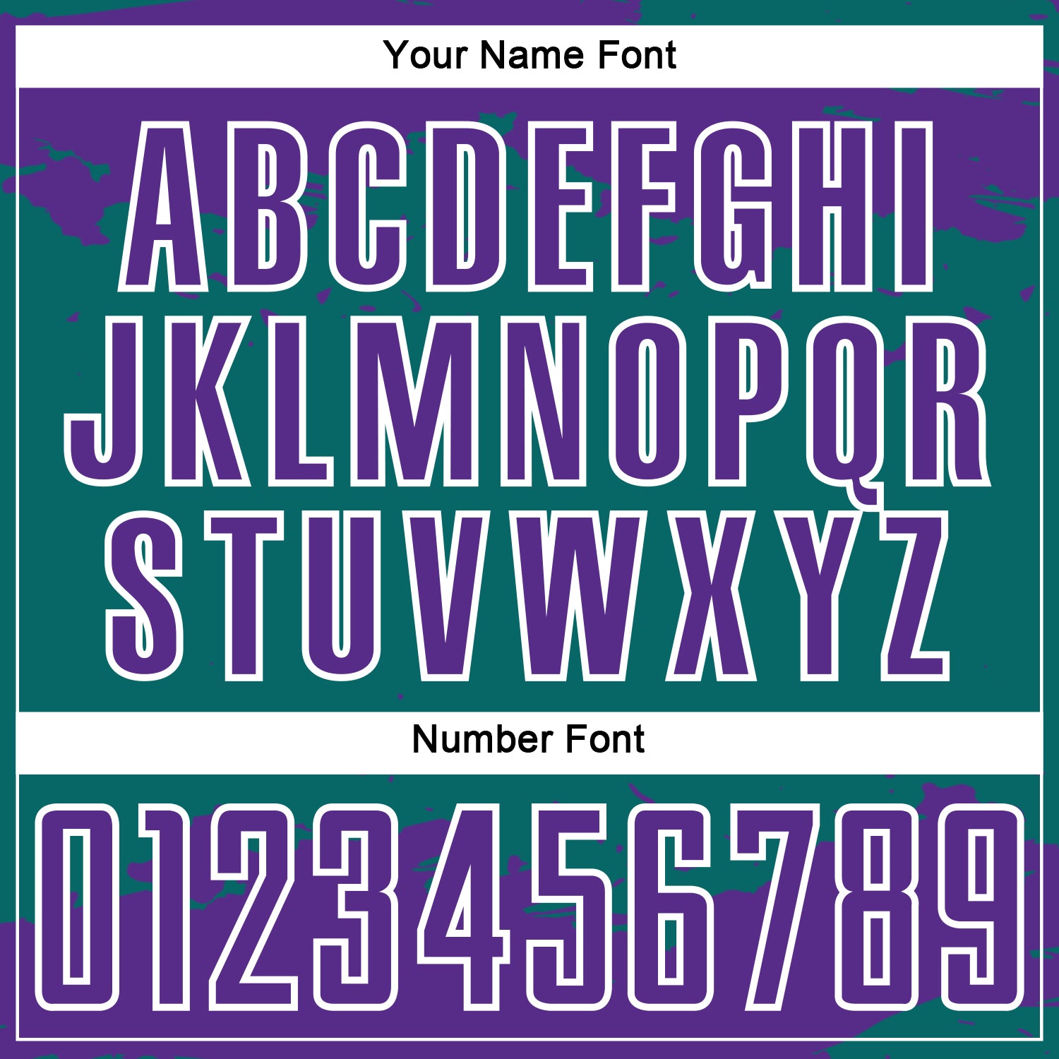 Custom Teal Purple-White Abstract Fragment Art Sublimation Soccer Uniform Jersey