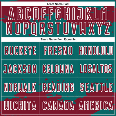 Custom Teal Crimson-White Abstract Fragment Art Sublimation Soccer Uniform Jersey