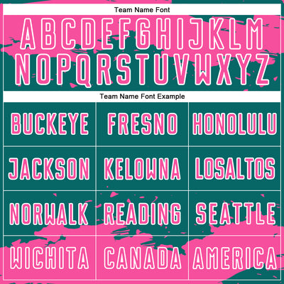 Custom Teal Pink-White Abstract Fragment Art Sublimation Soccer Uniform Jersey