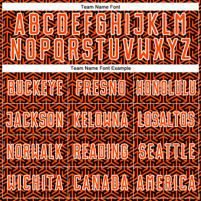 Custom Black Orange-White Geometric Arrow Sublimation Soccer Uniform Jersey