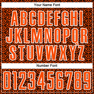 Custom Black Orange-White Geometric Arrow Sublimation Soccer Uniform Jersey