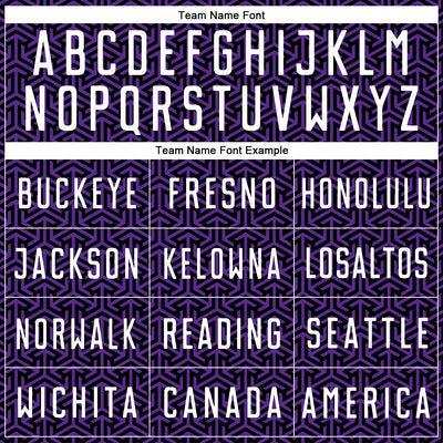 Custom Black White-Purple Geometric Arrow Sublimation Soccer Uniform Jersey