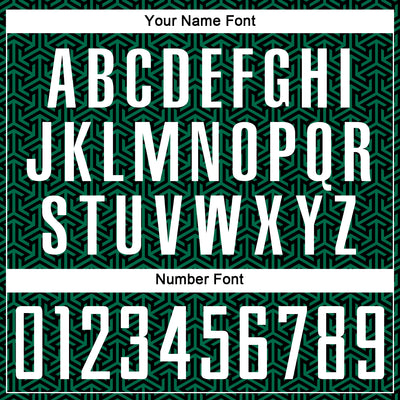 Custom Black White-Kelly Green Geometric Arrow Sublimation Soccer Uniform Jersey