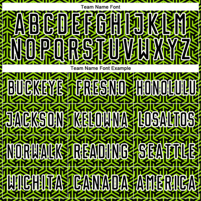 Custom Black Neon Green-White Geometric Arrow Sublimation Soccer Uniform Jersey