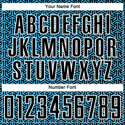 Custom Black Sky Blue-White Geometric Arrow Sublimation Soccer Uniform Jersey