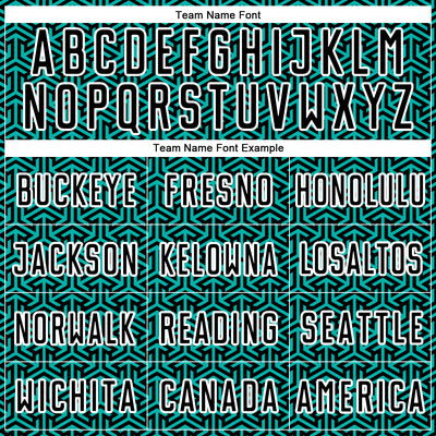 Custom Black Aqua-White Geometric Arrow Sublimation Soccer Uniform Jersey