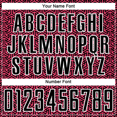 Custom Black Neon Pink-White Geometric Arrow Sublimation Soccer Uniform Jersey