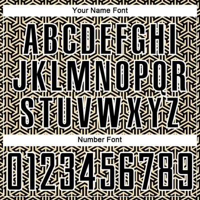 Custom Black Cream-White Geometric Arrow Sublimation Soccer Uniform Jersey