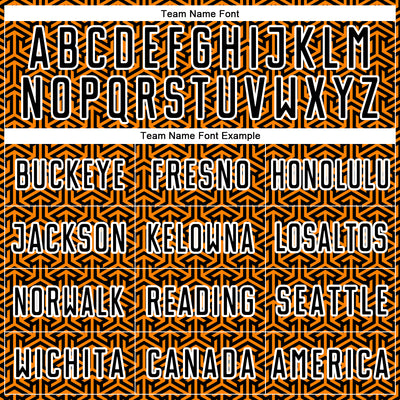 Custom Black Bay Orange-White Geometric Arrow Sublimation Soccer Uniform Jersey