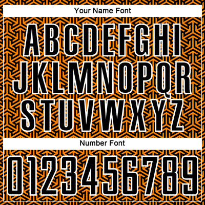 Custom Black Bay Orange-White Geometric Arrow Sublimation Soccer Uniform Jersey
