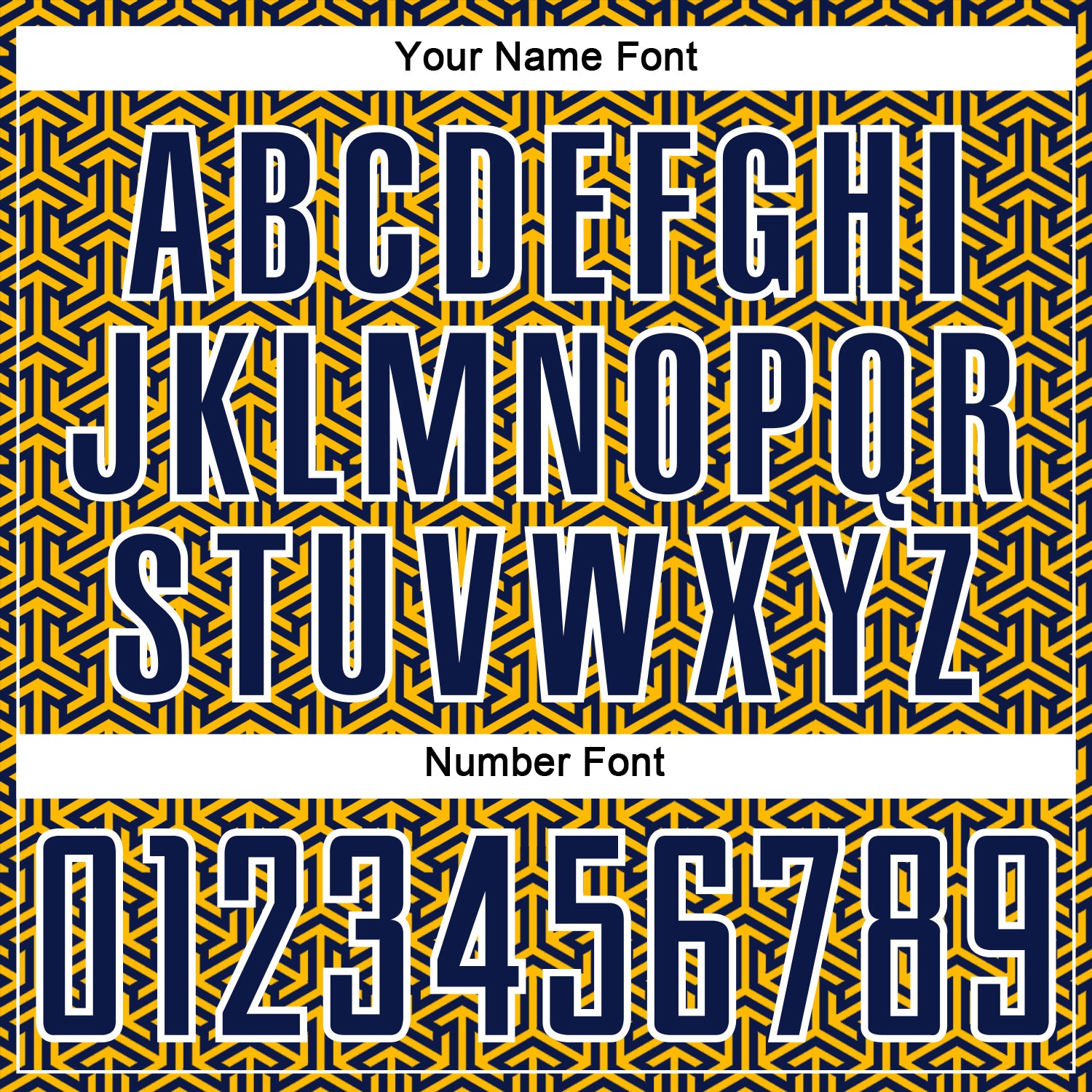 Custom Navy Gold-White Geometric Arrow Sublimation Soccer Uniform Jersey