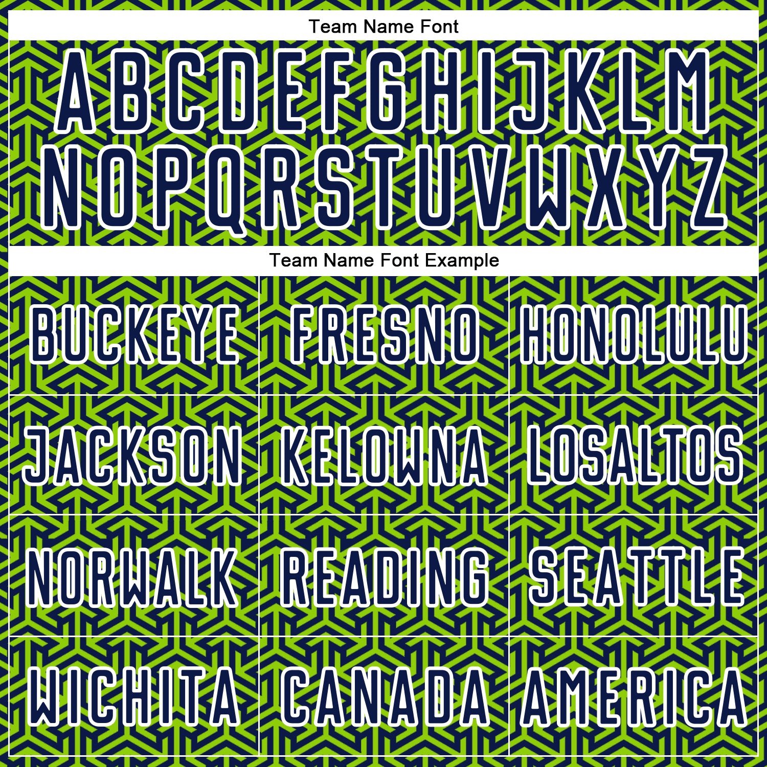 Custom Navy Neon Green-White Geometric Arrow Sublimation Soccer Uniform Jersey