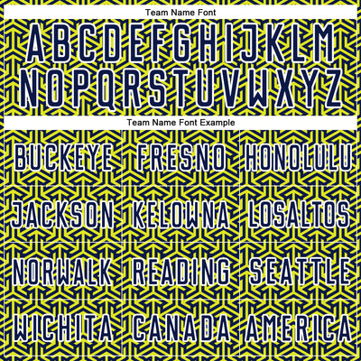 Custom Navy Neon Yellow-White Geometric Arrow Sublimation Soccer Uniform Jersey