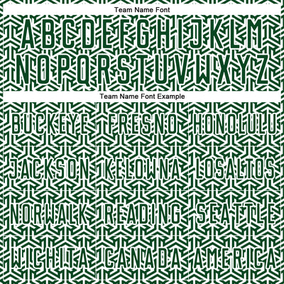 Custom Green White Geometric Arrow Sublimation Soccer Uniform Jersey