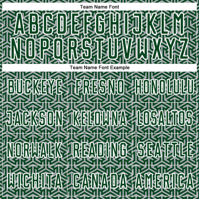 Custom Green Gray-White Geometric Arrow Sublimation Soccer Uniform Jersey