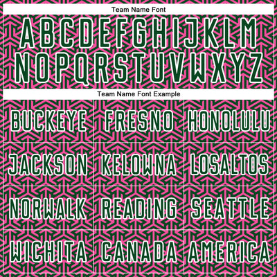 Custom Green Pink-White Geometric Arrow Sublimation Soccer Uniform Jersey