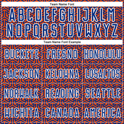 Custom Royal Orange-White Geometric Arrow Sublimation Soccer Uniform Jersey