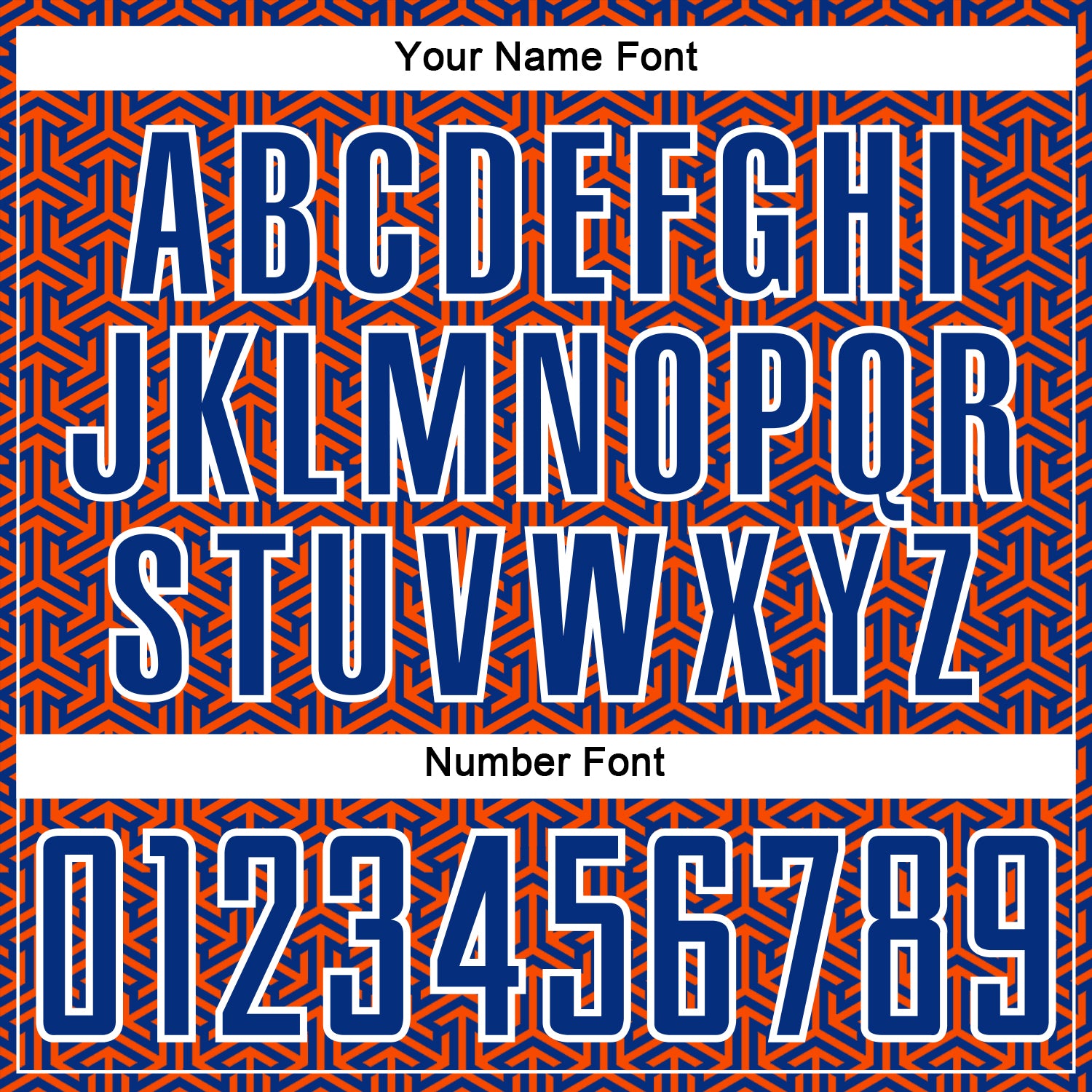 Custom Royal Orange-White Geometric Arrow Sublimation Soccer Uniform Jersey