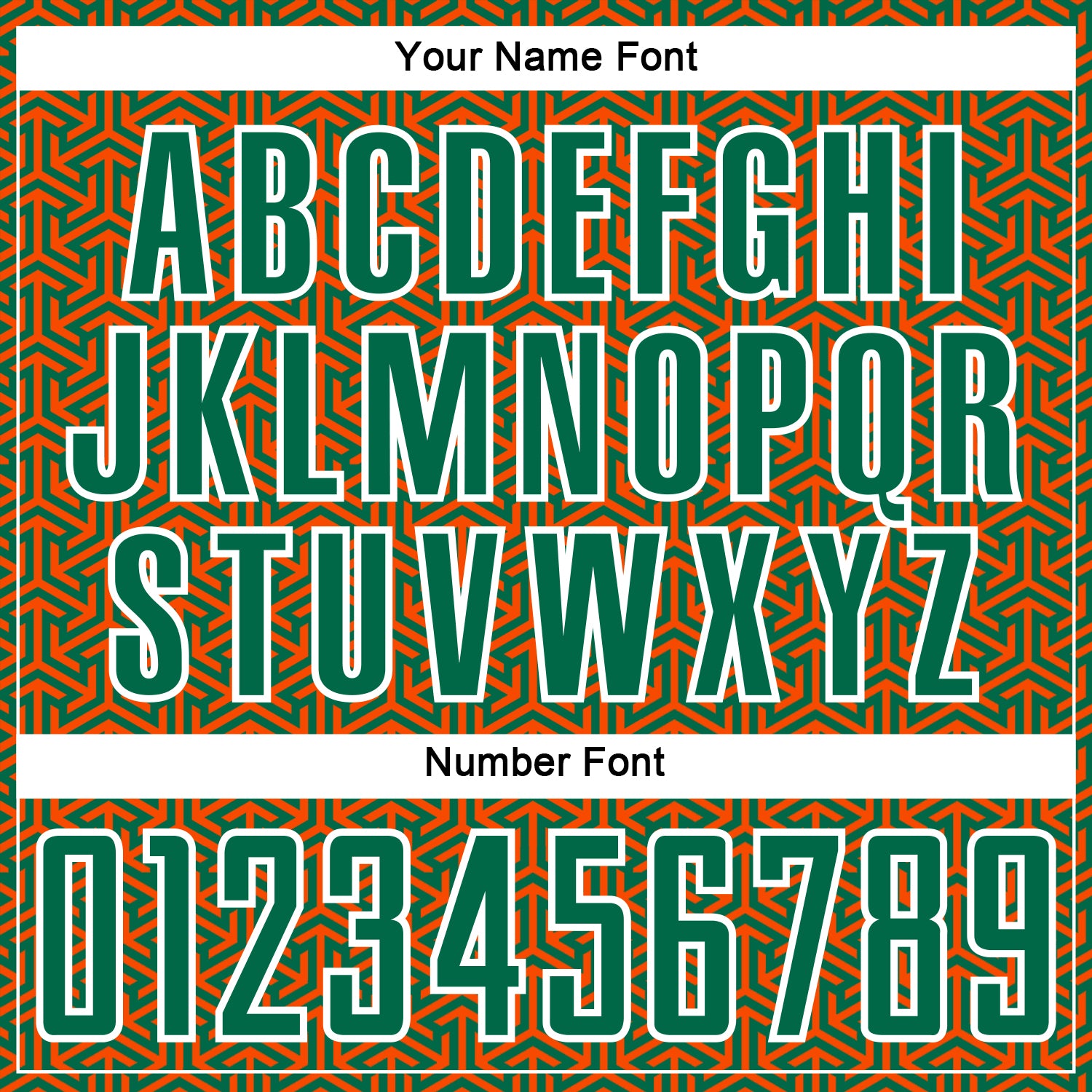 Custom Kelly Green Orange-White Geometric Arrow Sublimation Soccer Uniform Jersey