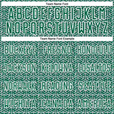 Custom Kelly Green Gray-White Geometric Arrow Sublimation Soccer Uniform Jersey