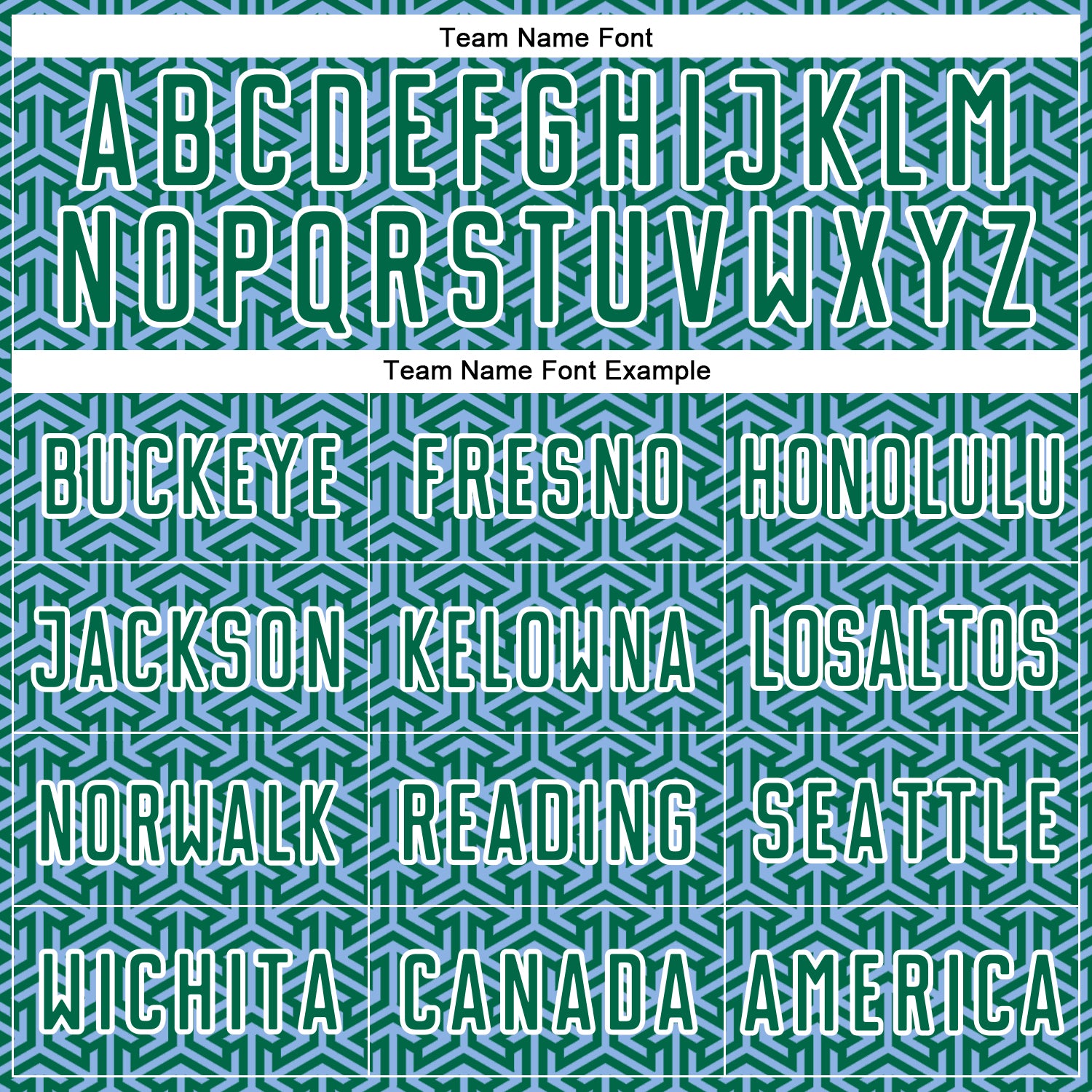 Custom Kelly Green Light Blue-White Geometric Arrow Sublimation Soccer Uniform Jersey