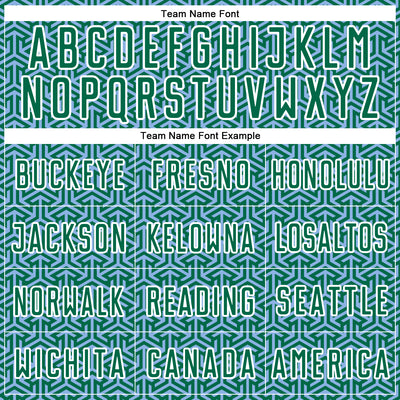 Custom Kelly Green Light Blue-White Geometric Arrow Sublimation Soccer Uniform Jersey