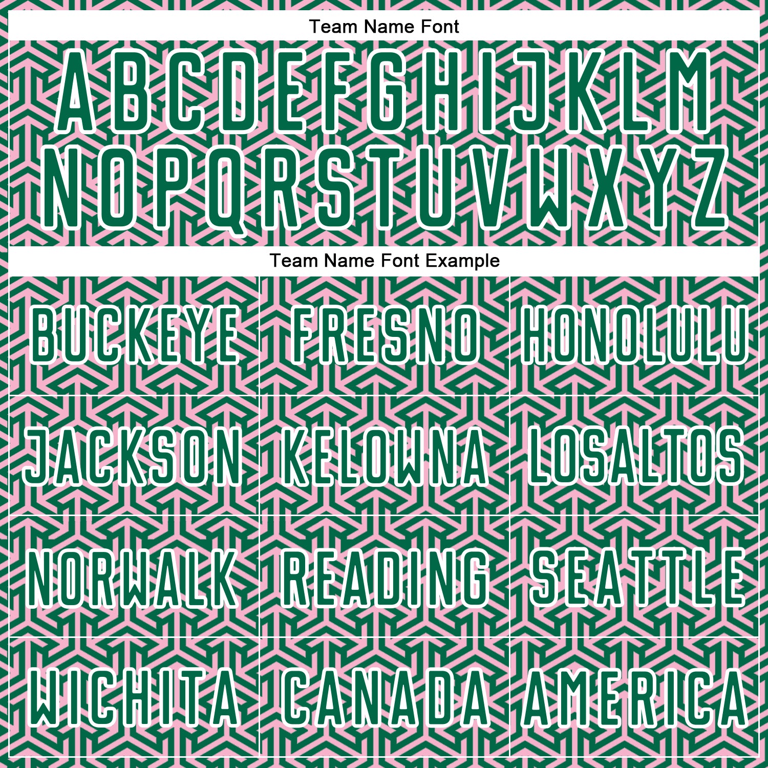 Custom Kelly Green Light Pink-White Geometric Arrow Sublimation Soccer Uniform Jersey