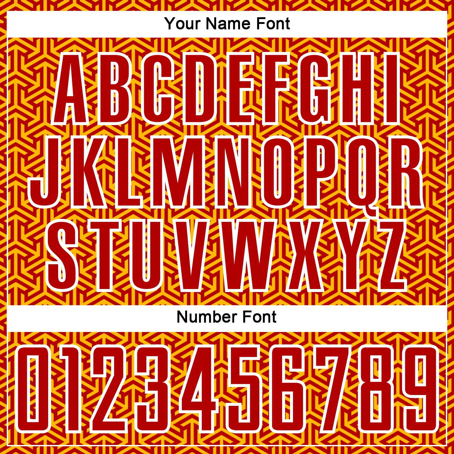 Custom Red Gold-White Geometric Arrow Sublimation Soccer Uniform Jersey