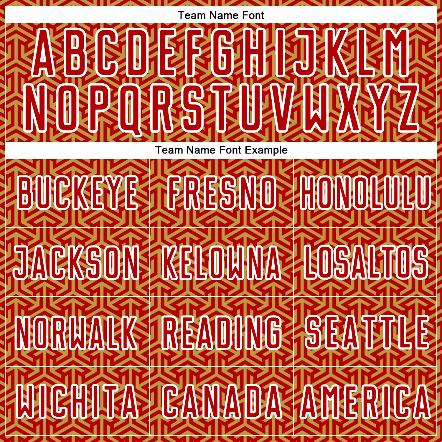 Custom Red Old Gold-White Geometric Arrow Sublimation Soccer Uniform Jersey