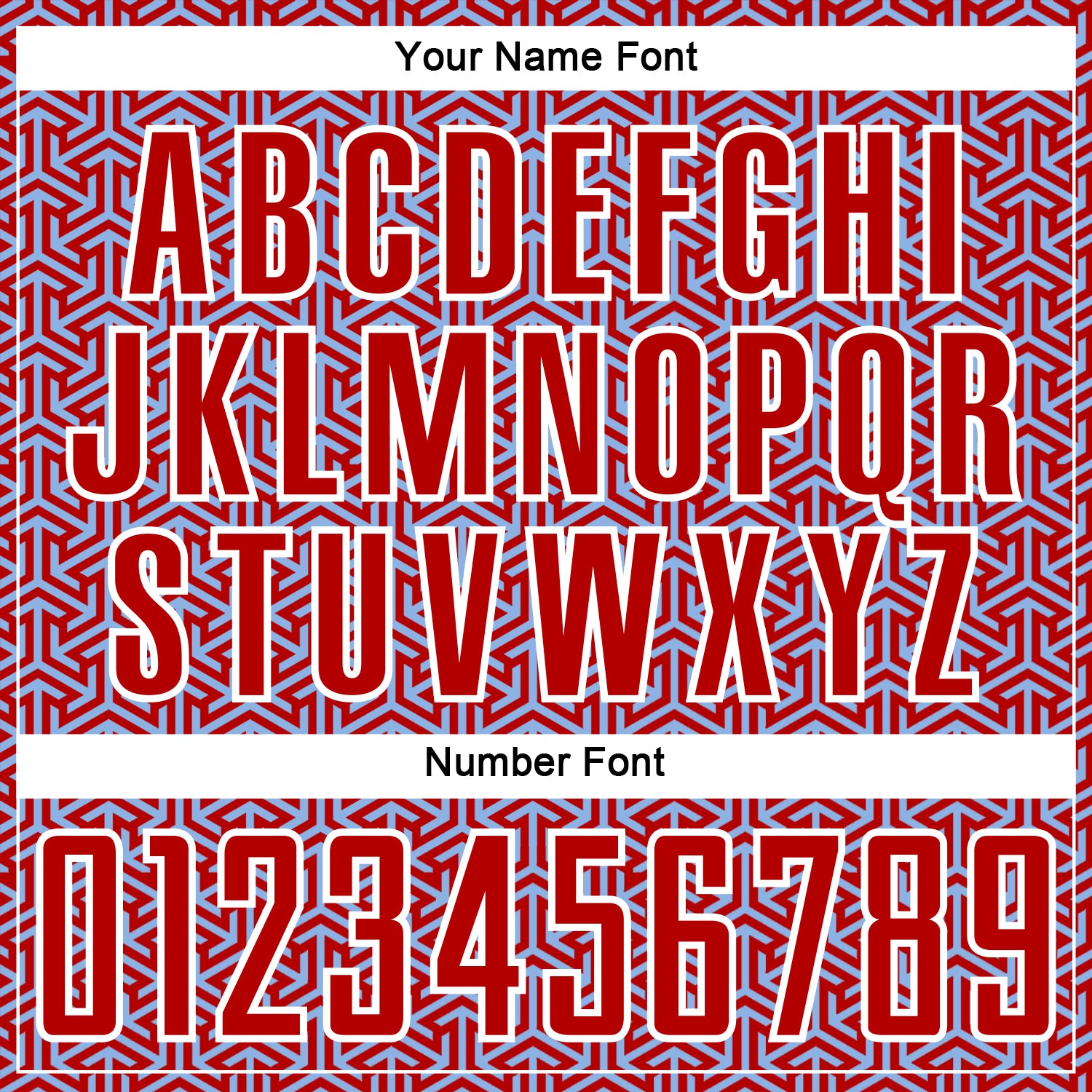 Custom Red Light Blue-White Geometric Arrow Sublimation Soccer Uniform Jersey