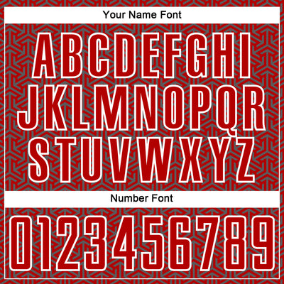 Custom Red Steel Gray-White Geometric Arrow Sublimation Soccer Uniform Jersey