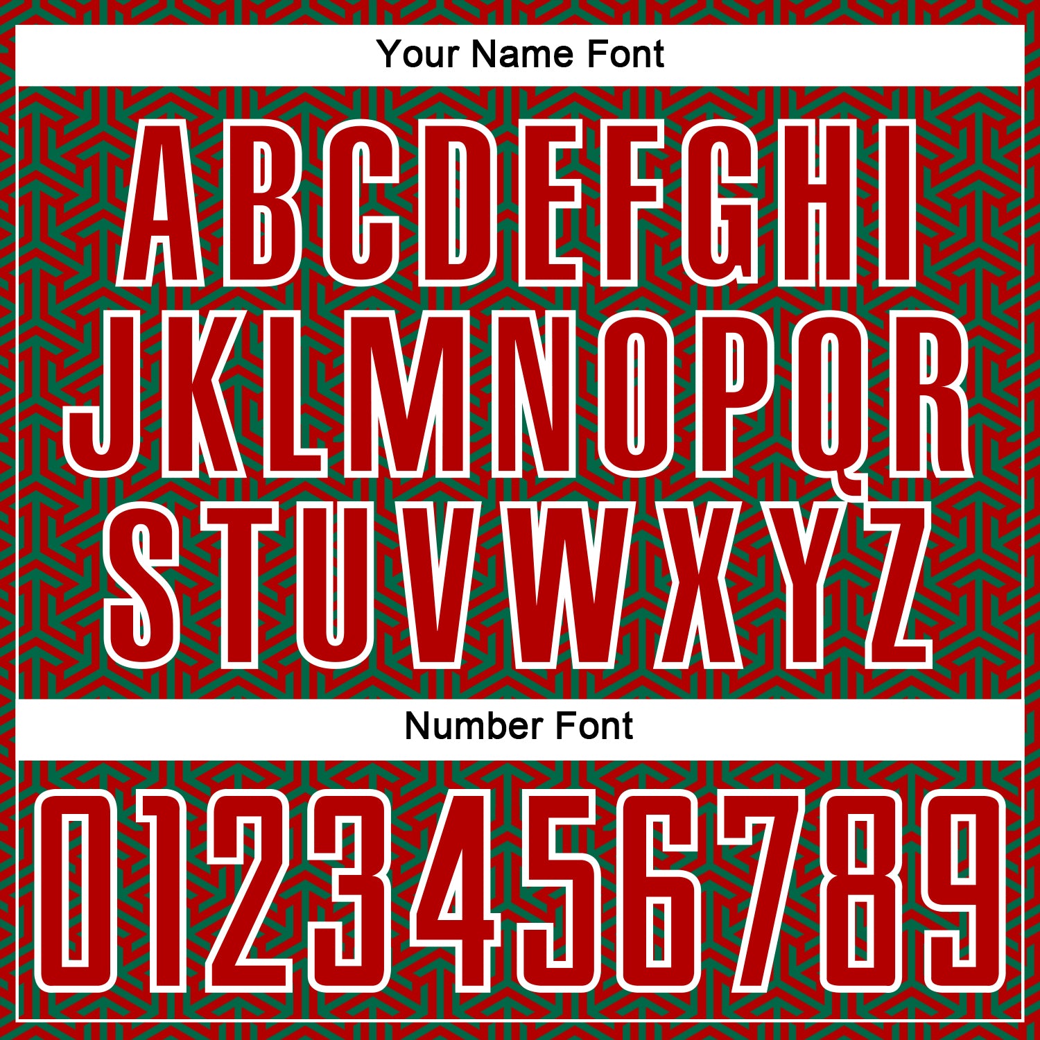 Custom Red Kelly Green-White Geometric Arrow Sublimation Soccer Uniform Jersey