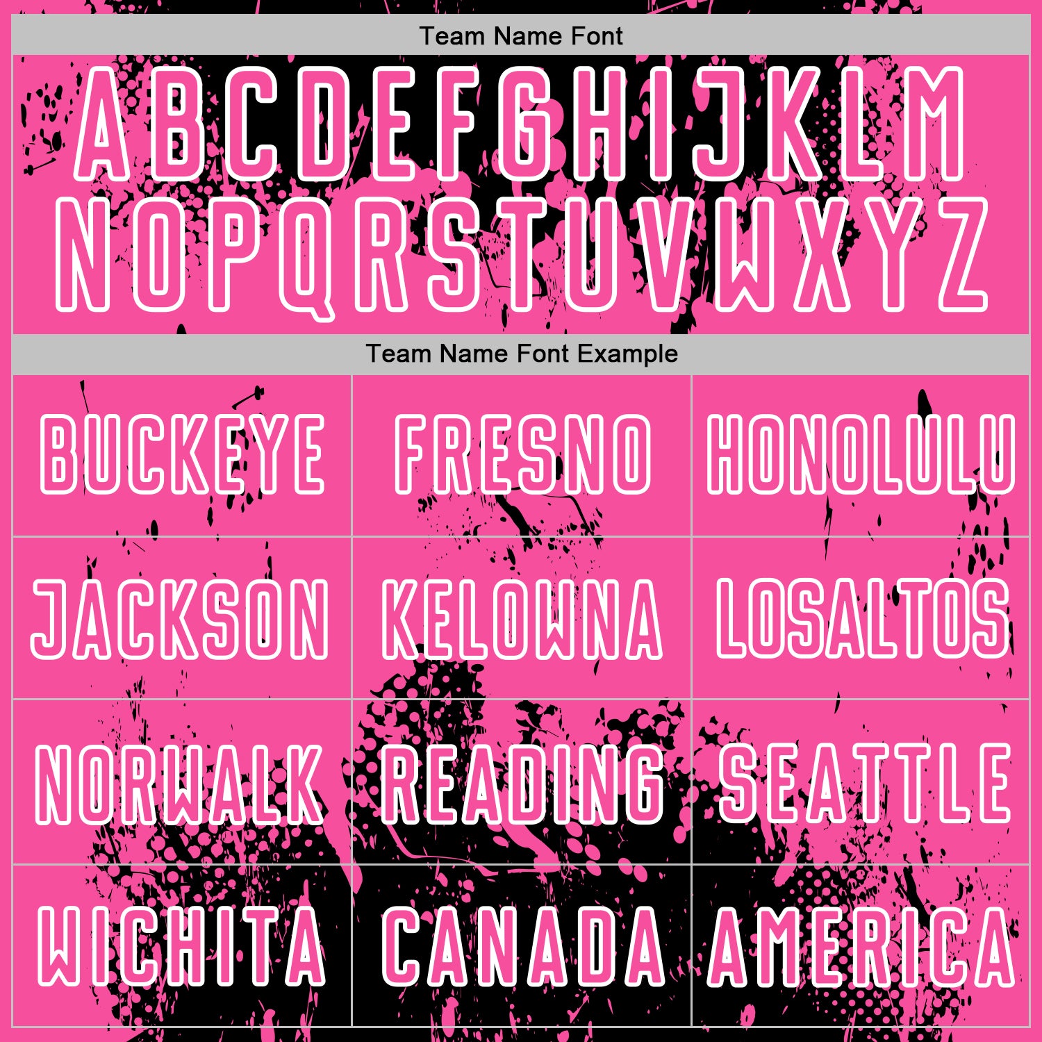 Custom Black Pink-White Abstract Splatter Grunge Art Sports Sublimation Soccer Uniform Jersey