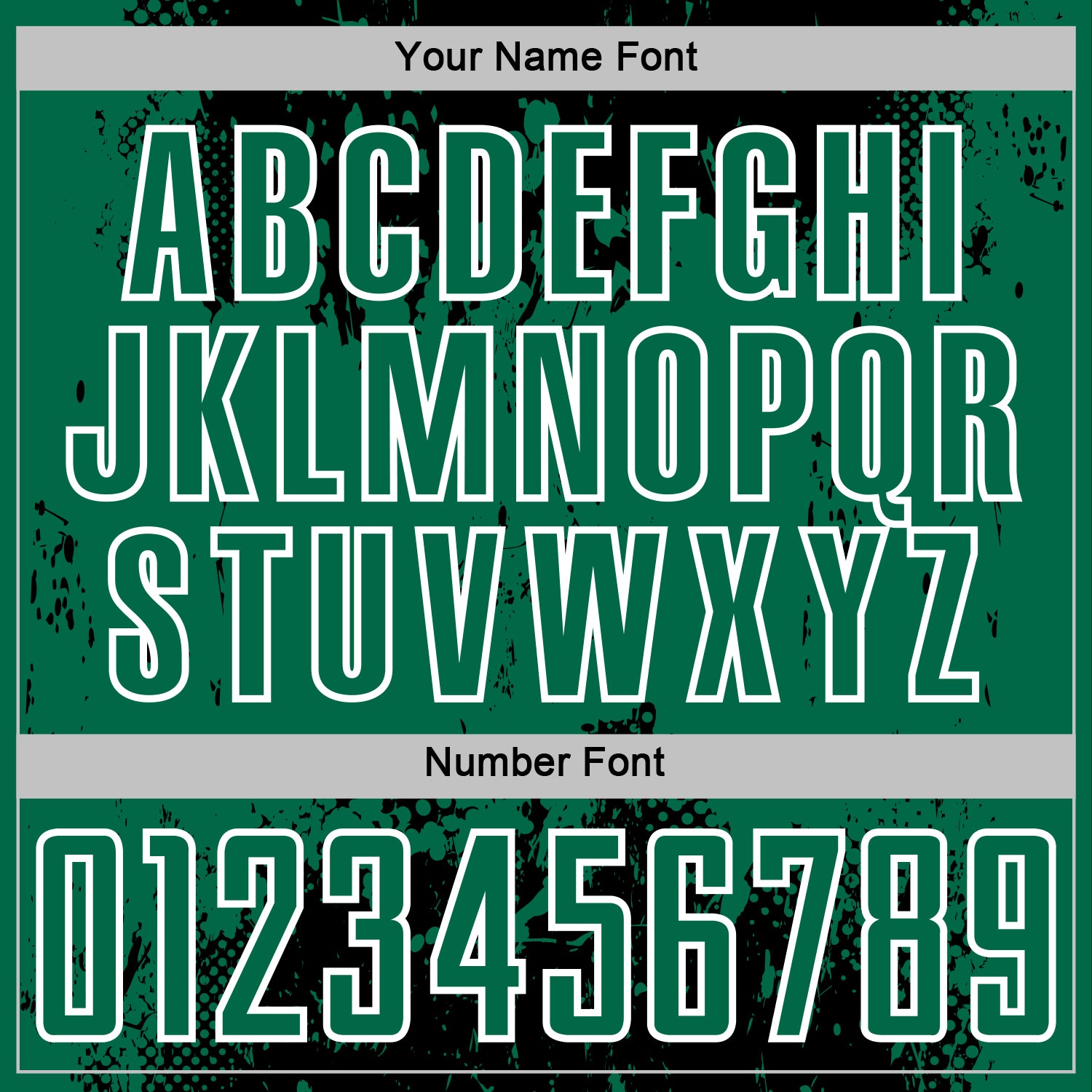 Custom Black Kelly Green-White Abstract Splatter Grunge Art Sports Sublimation Soccer Uniform Jersey