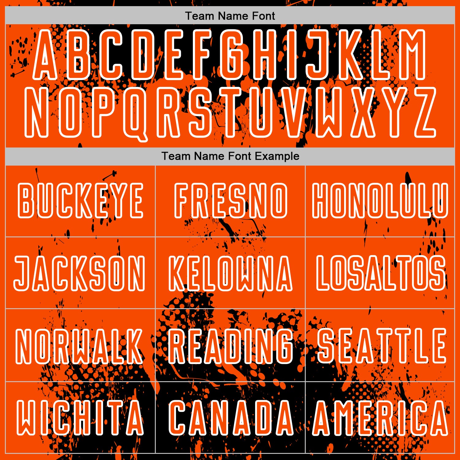 Custom Black Orange-White Abstract Splatter Grunge Art Sports Sublimation Soccer Uniform Jersey