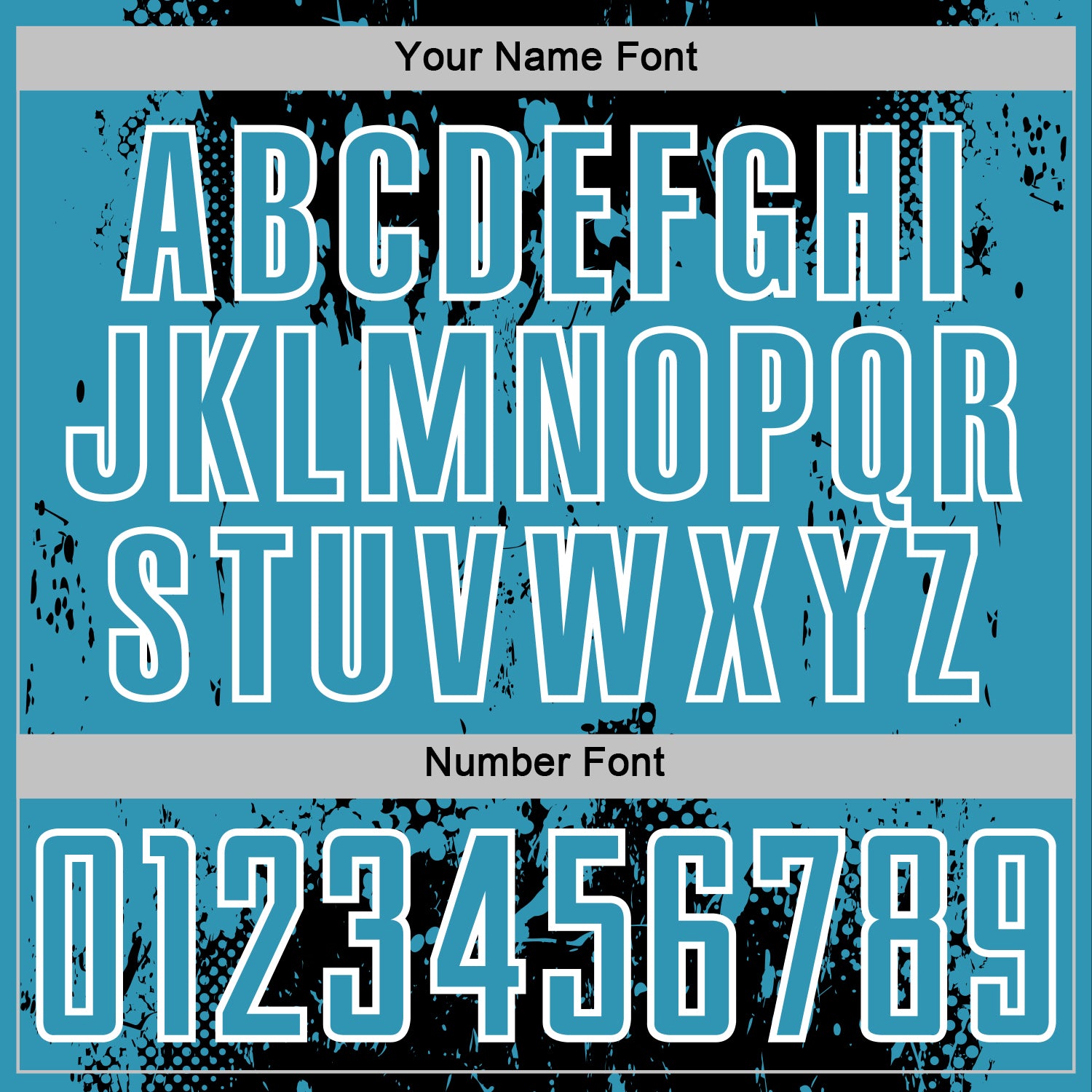 Custom Black Panther Blue-White Abstract Splatter Grunge Art Sports Sublimation Soccer Uniform Jersey