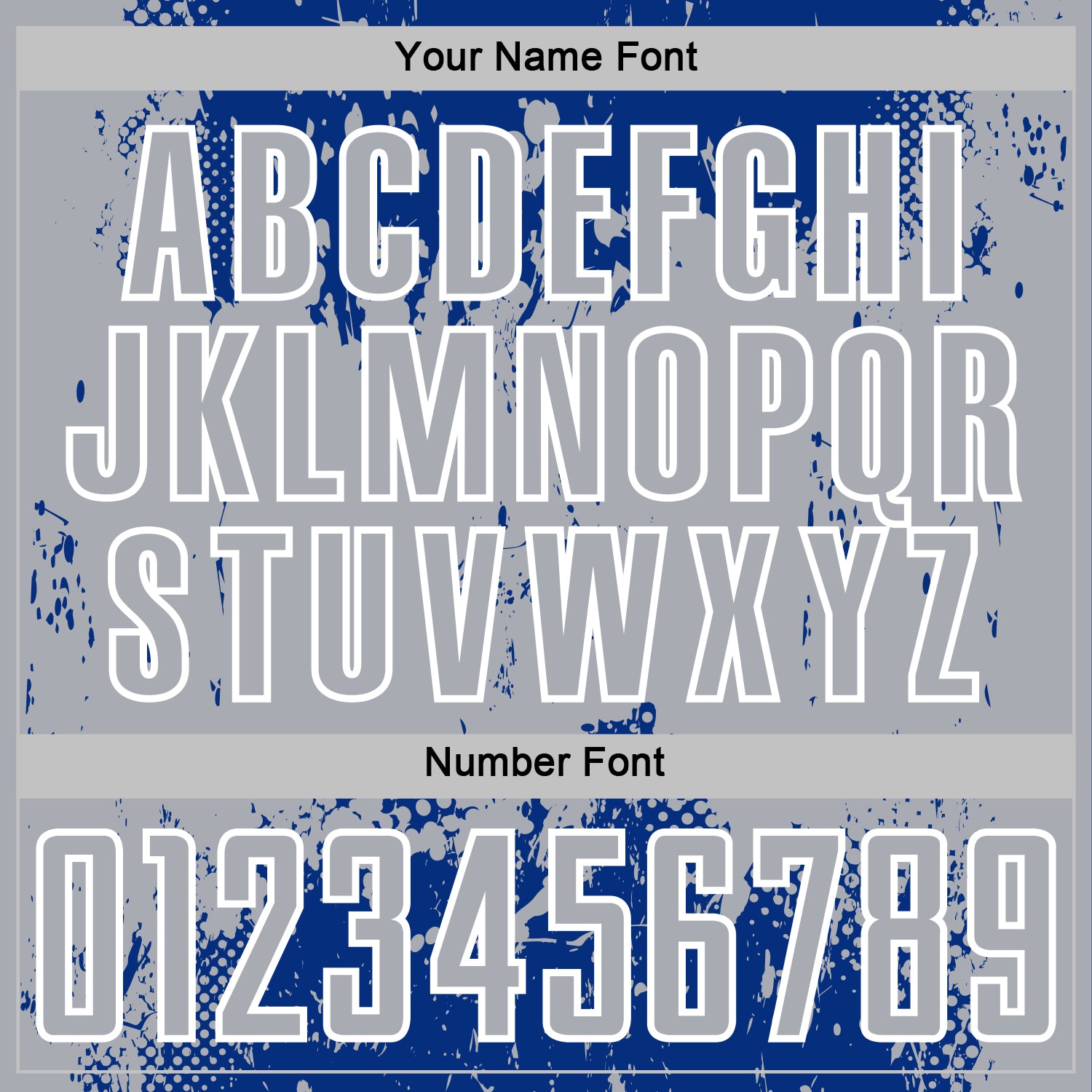 Custom Royal Gray-White Abstract Splatter Grunge Art Sports Sublimation Soccer Uniform Jersey