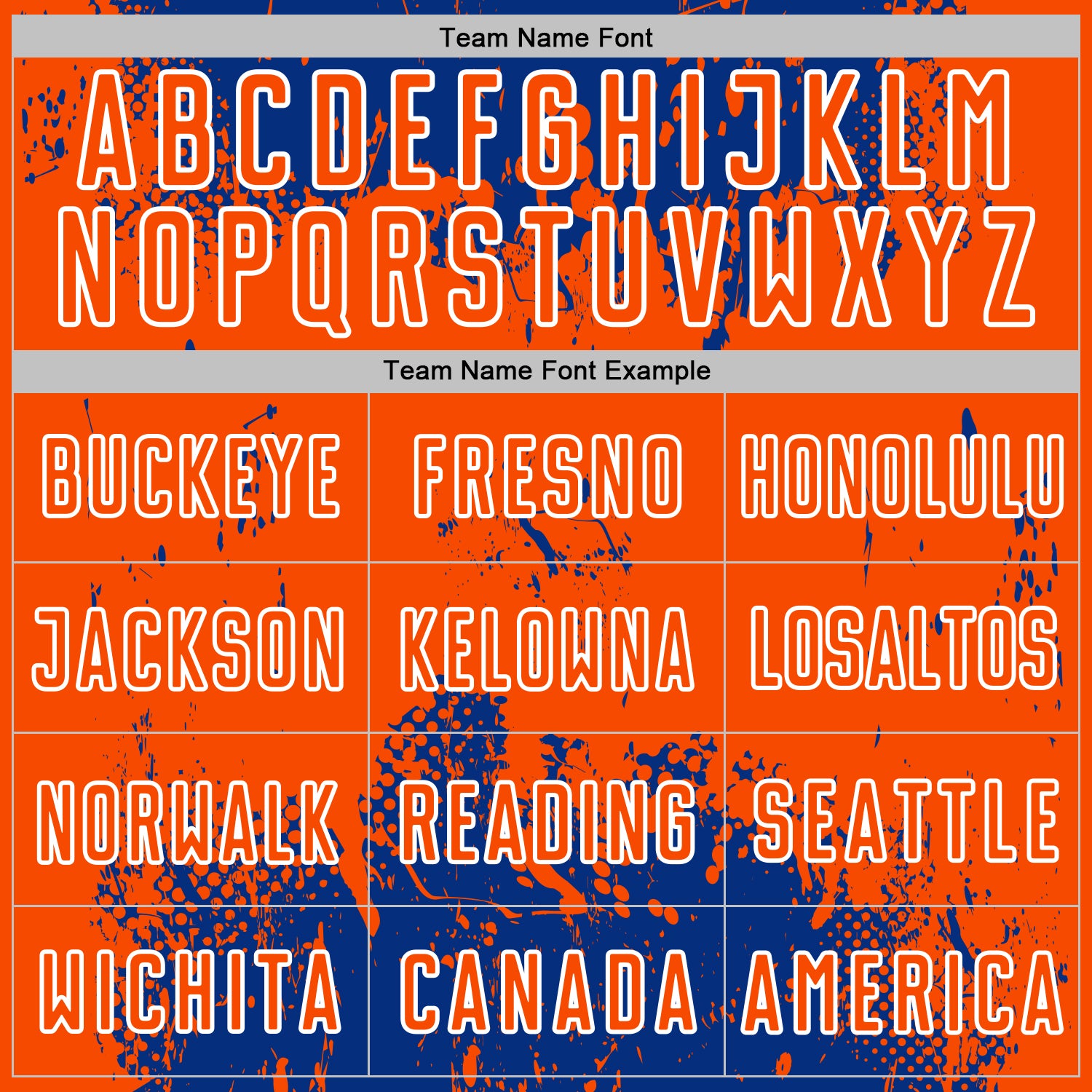 Custom Royal Orange-White Abstract Splatter Grunge Art Sports Sublimation Soccer Uniform Jersey