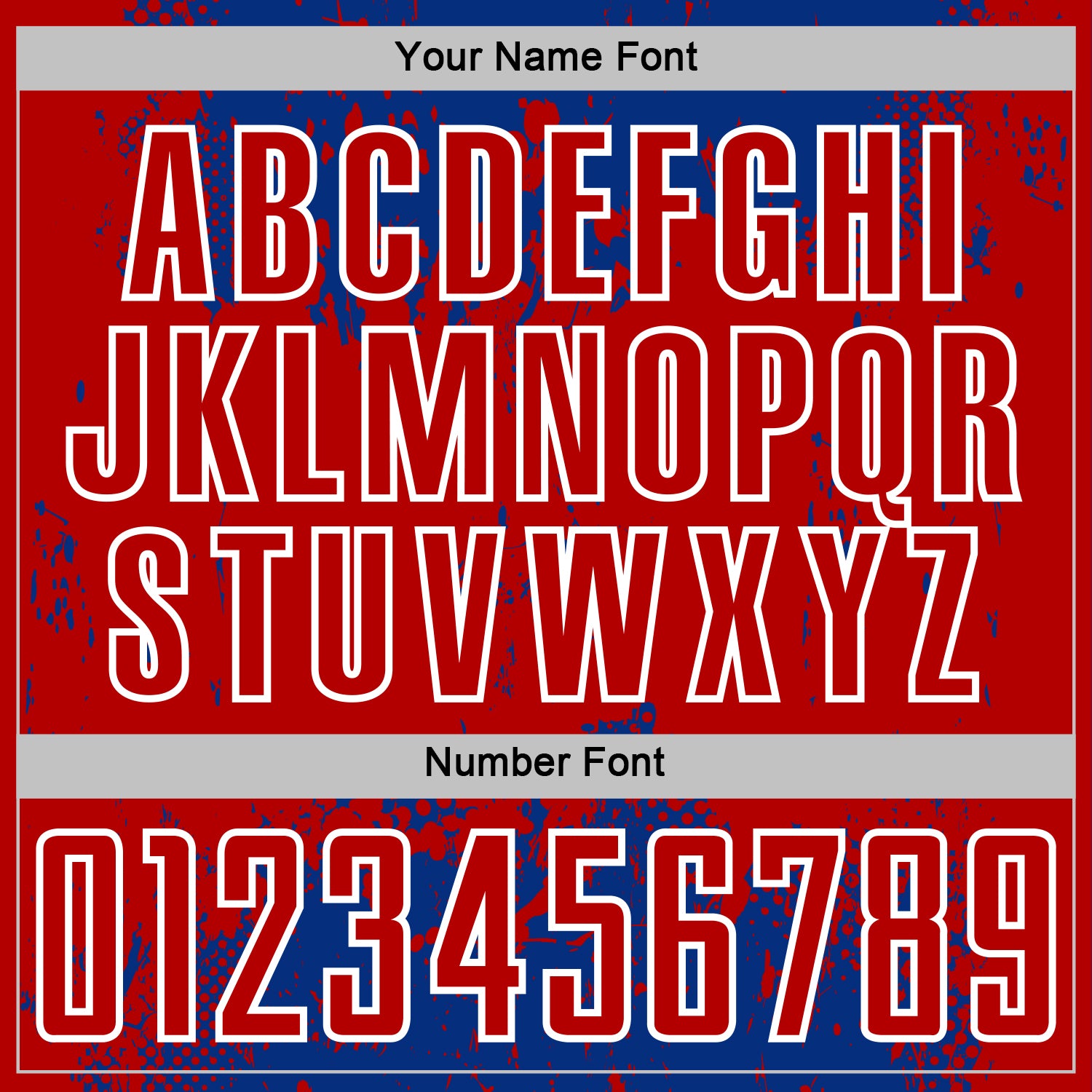 Custom Royal Red-White Abstract Splatter Grunge Art Sports Sublimation Soccer Uniform Jersey