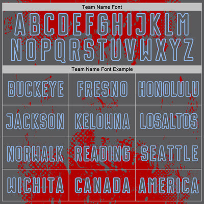 Custom Red Steel Gray-Light Blue Abstract Splatter Grunge Art Sports Sublimation Soccer Uniform Jersey