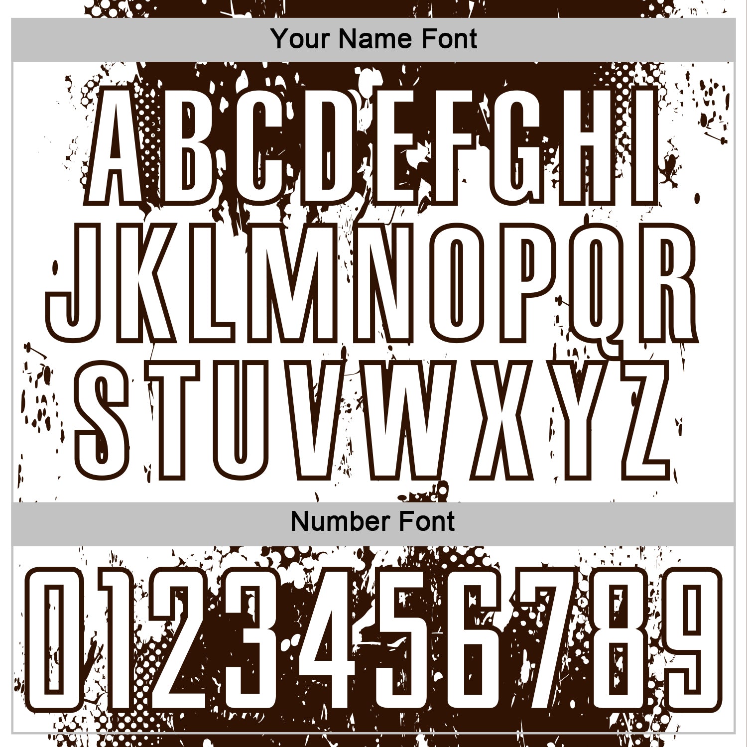 Custom Brown White Abstract Splatter Grunge Art Sports Sublimation Soccer Uniform Jersey