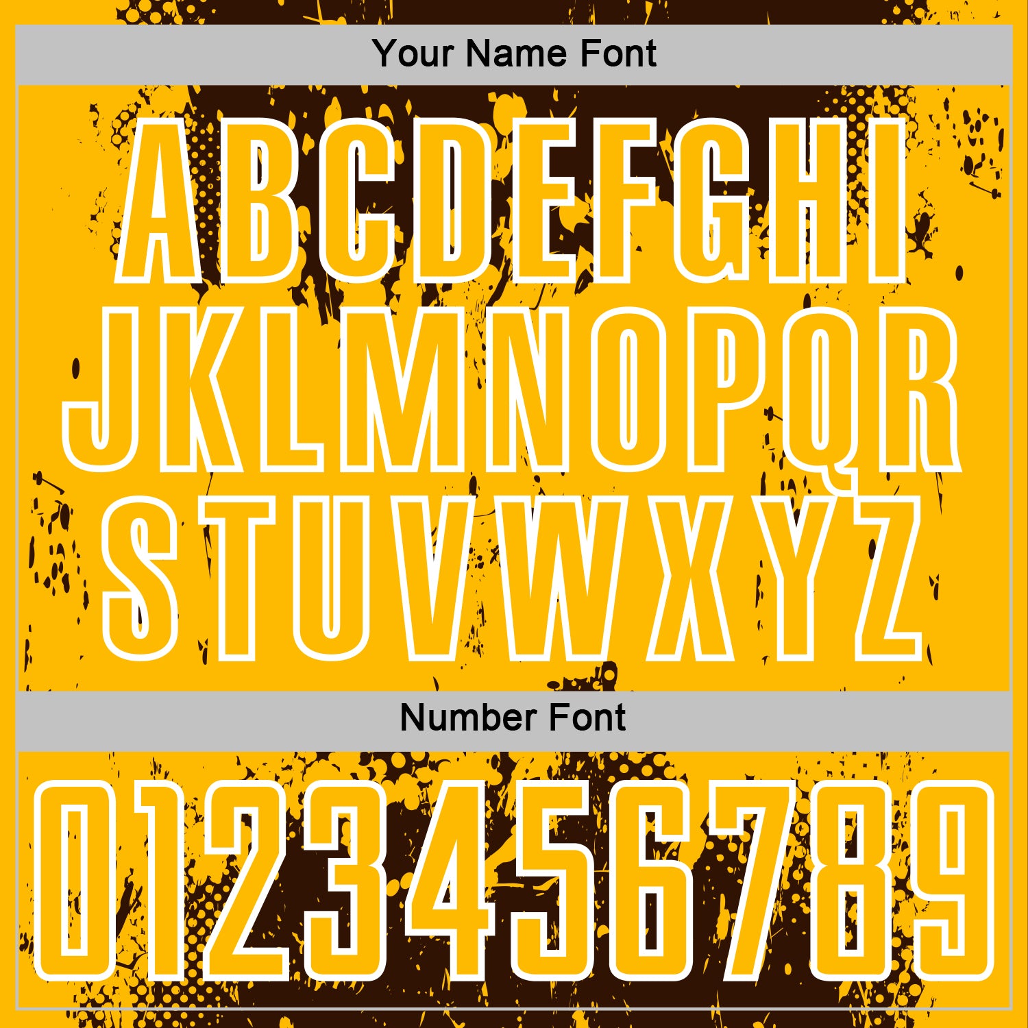 Custom Brown Gold-White Abstract Splatter Grunge Art Sports Sublimation Soccer Uniform Jersey