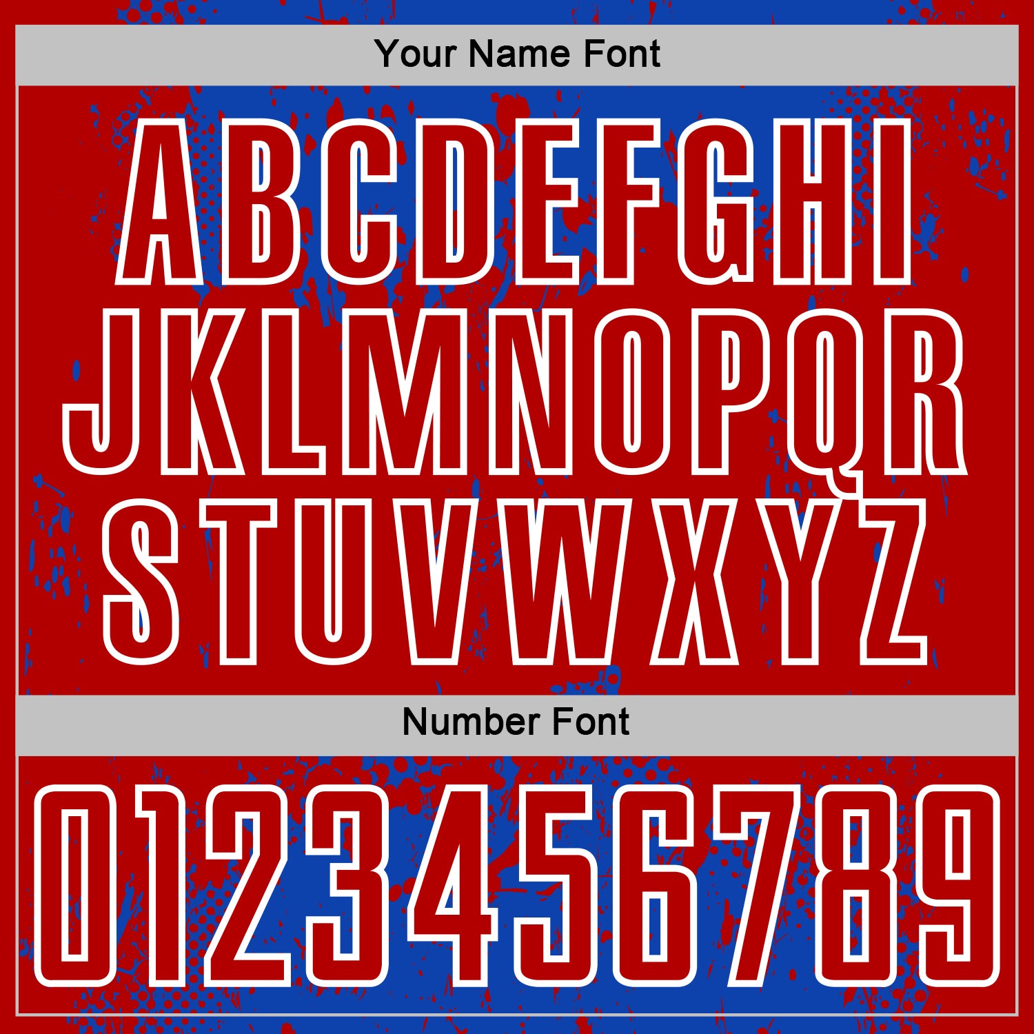 Custom Thunder Blue Red-White Abstract Splatter Grunge Art Sports Sublimation Soccer Uniform Jersey