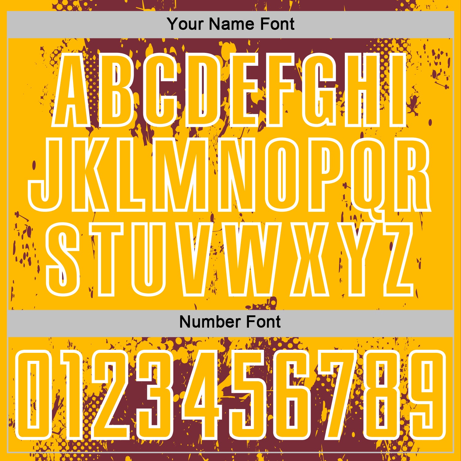 Custom Burgundy Gold-White Abstract Splatter Grunge Art Sports Sublimation Soccer Uniform Jersey