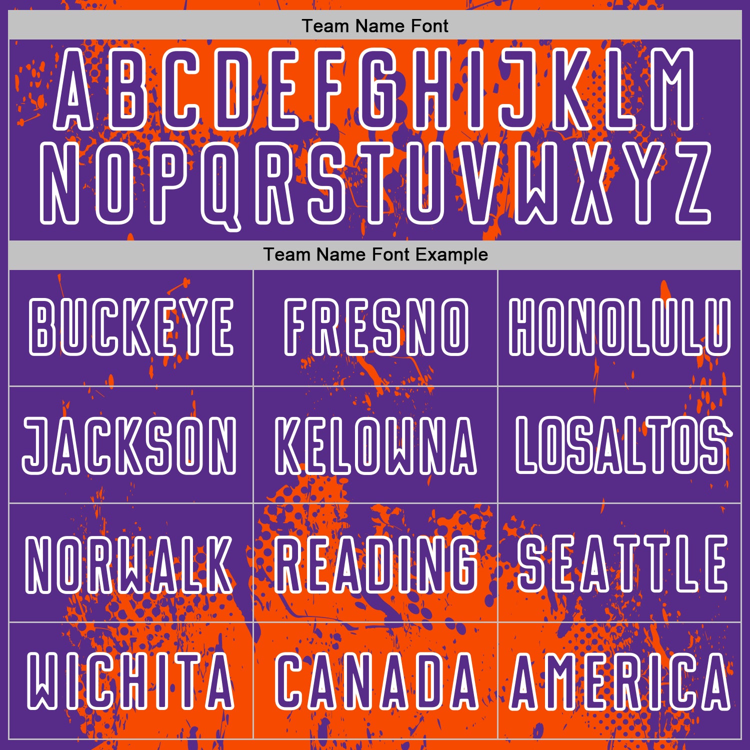 Custom Orange Purple-White Abstract Splatter Grunge Art Sports Sublimation Soccer Uniform Jersey