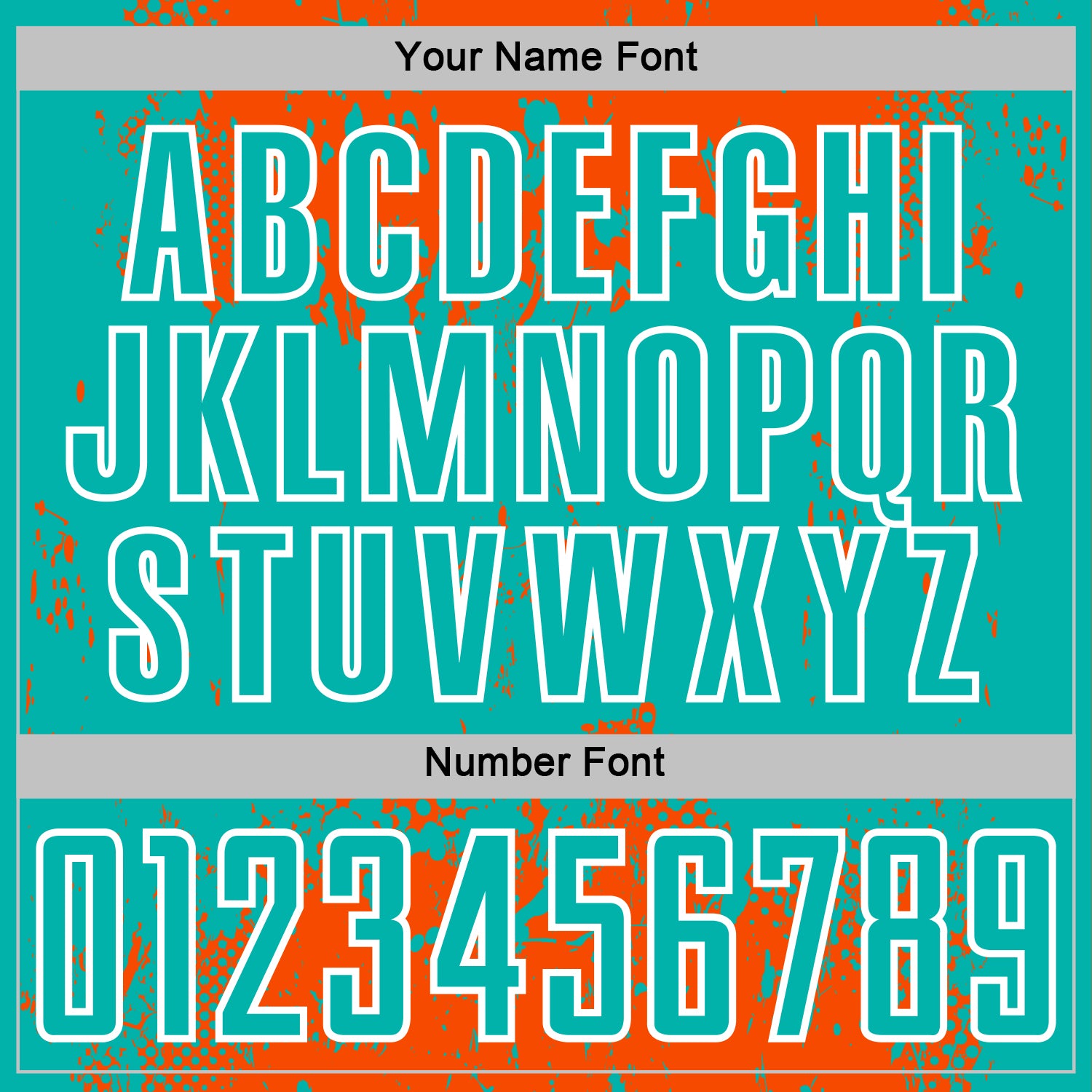 Custom Orange Aqua-White Abstract Splatter Grunge Art Sports Sublimation Soccer Uniform Jersey