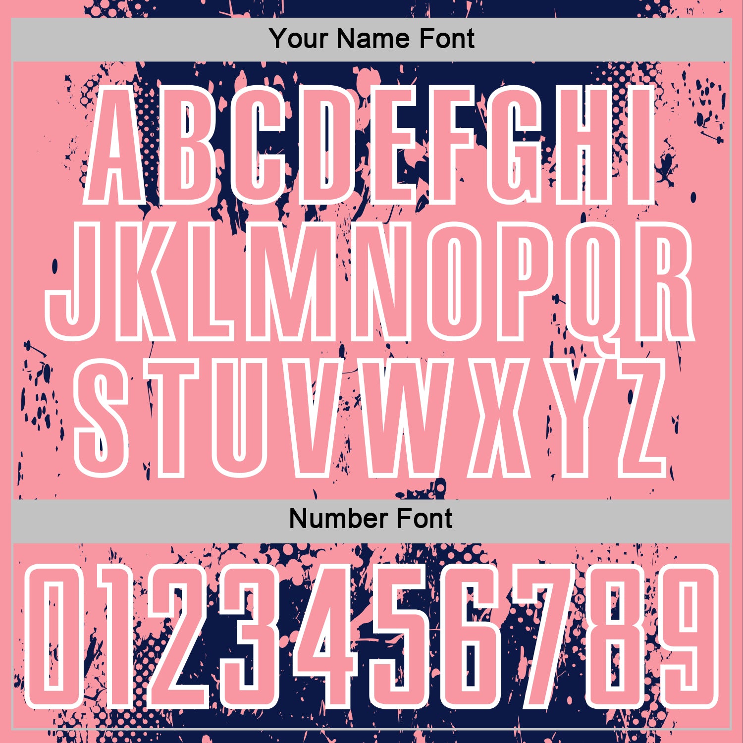 Custom Navy Medium Pink-White Abstract Splatter Grunge Art Sports Sublimation Soccer Uniform Jersey